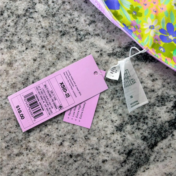 NWT Wild Fable Reversible Bikini Top XXS & Bottom XS - Picture 7 of 7